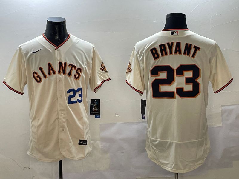 Men San Francisco Giants #23 Bryant Cream Elite Nike 2025 MLB Jersey style 2->san francisco giants->MLB Jersey